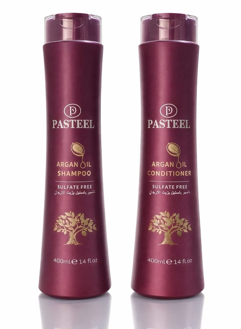 PASTEEL Pastel Argan Shampoo & Conditioner 400ml - Image 1